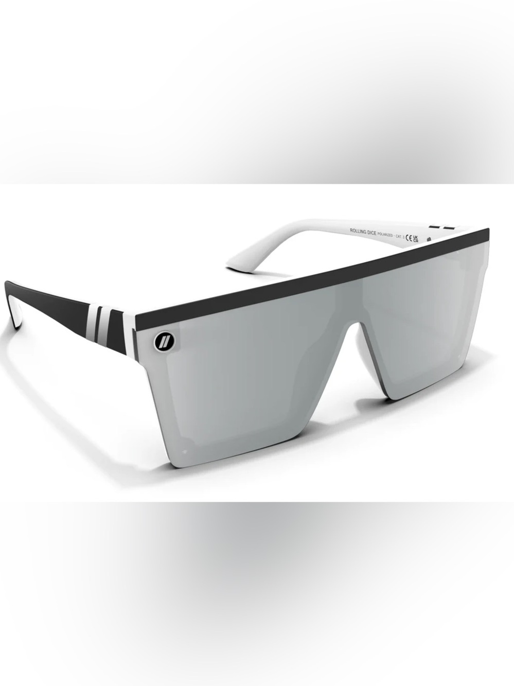 BLENDERS PROVIDENCE DX WHITE/SILVER POLARIZED SUNGLASSES
